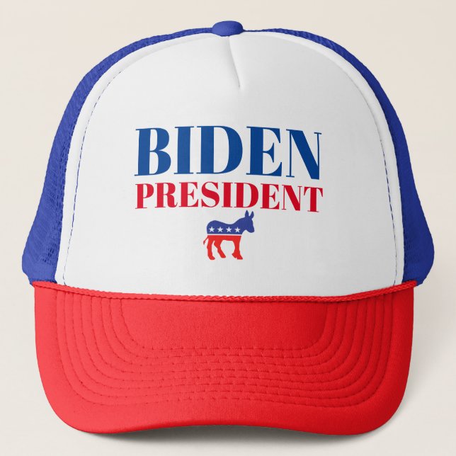 Biden President Trucker Hat Truckerkappe (Vorderseite)