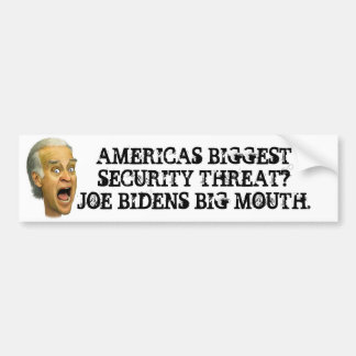 Biden SICHERHEITS-DROHUNG/Obama-Sozialisten-Joker Autoaufkleber