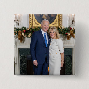 Biden Staat der Weihnachtsanschrift Gewerkschaft Button