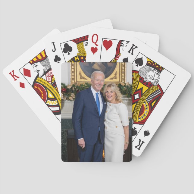 Biden Staat der Weihnachtsanschrift Gewerkschaft Spielkarten (Rückseite)