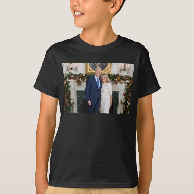 Biden Staat der Weihnachtsanschrift Gewerkschaft T-Shirt (Vorderseite)