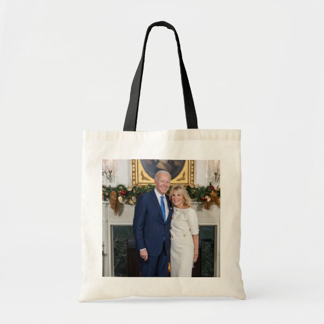 Biden Staat der Weihnachtsanschrift Gewerkschaft Tragetasche (Vorne)
