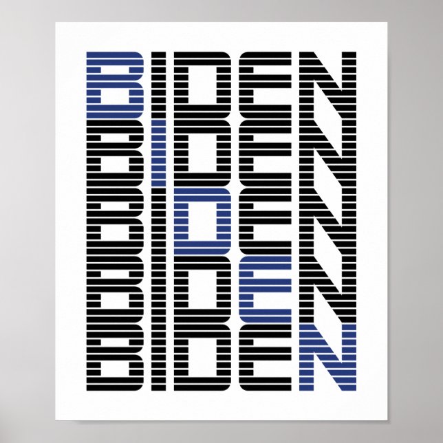 BIDEN-Textstapel Poster (Vorne)