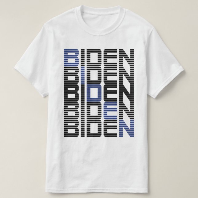BIDEN-Textstapel T-Shirt (Design vorne)