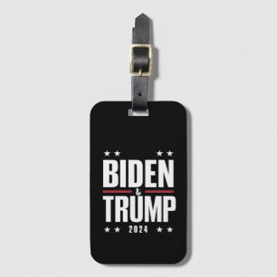 Biden Trump 2024 Lustige Wahl Präsidentschaft Vize Gepäckanhänger