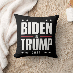 Biden Trump 2024 Lustige Wahl Präsidentschaftskand Kissen