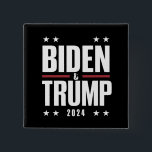 Biden Trump 2024 Vizepräsident der Funny Election Button<br><div class="desc">Biden Trump 2024 Vizepräsident der Funny Election</div>