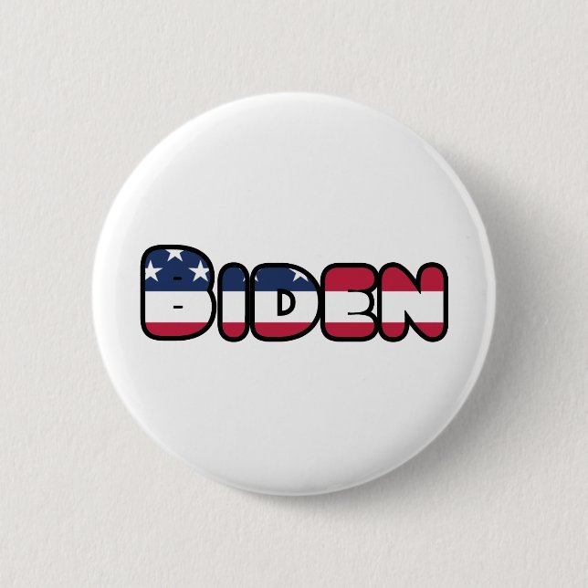 Biden Unterstützung für den US-Präsidenten 2020 Button (Vorderseite)