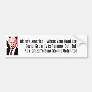 Biden - Unterstützung von Nichtbürgern, aber nicht Autoaufkleber
