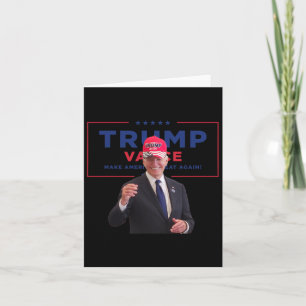Biden Wear Mega Cap Trump Vance zu amerikanischem  Karte