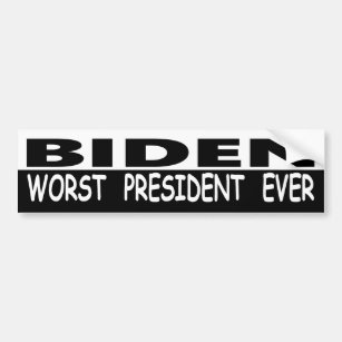 Biden Worst President je Autoaufkleber