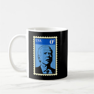 Biden Zero Cents Briefmarke 0 Funny JoeBiden  Kaffeetasse