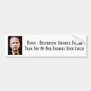 Biden - Zerstörung des amerikanischen Autoaufklebe Autoaufkleber