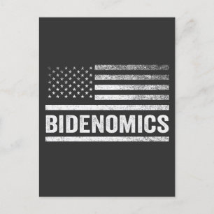 Bidenomics American Election Flag Demokrat Harris Postkarte