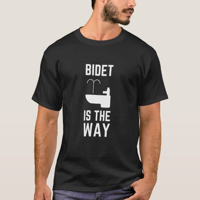 Bidet ist der Weg zum sonnigen Bidet T-Shirt (Vorderseite)