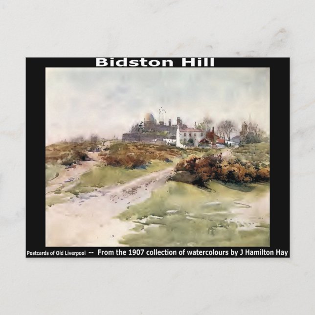 Bidston Hill, in der Nähe von Birkenhead, Wirral. Postkarte (Vorderseite)