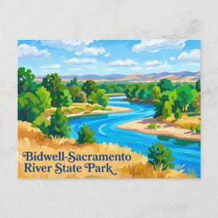 Bidwell-Sacramento River State Park Kalifornien Postkarte