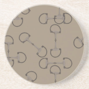 Biege Reitpferde Bits Untersetzer