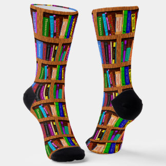 Biegsame virtuelle Bibliothek für Leser Socken