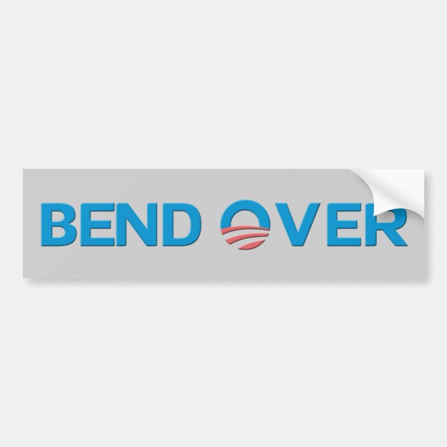 Biegung über Antiobama-Autoaufkleber Autoaufkleber (Vorne)