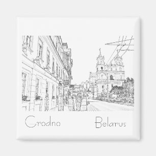 BiélБ е л а р ь у с Grodno Hrodna Magnet