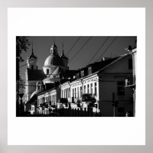 Biélorussie Беларусь Grodno Гродно Affiche d'archi