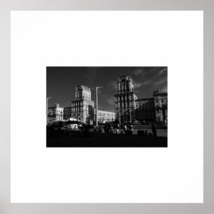 Biélorussie Беларусь Minsk Мінск Affiche d'archite