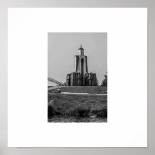 Biélorussie Беларусь Minsk Мінск Affiche d'archite