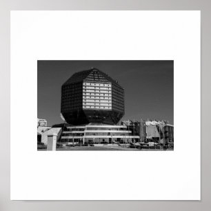Biélorussie Беларусь Minsk Мінск Affiche d'archite