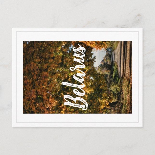 Biélorussie Campagne Paysage Carte postale (Devant)