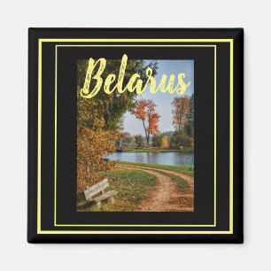 Biélorussie Canal d'Augustów Magnet paysage