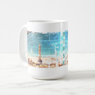 Biélorussie Minsk Architecture Peinture Tasse