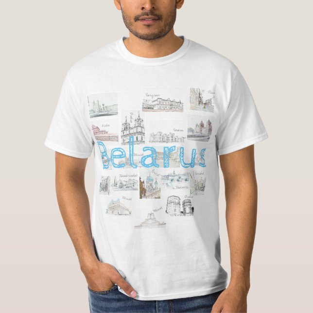 Biélorussie Minsk Brest Architecture T-shirt / Hau (Devant)