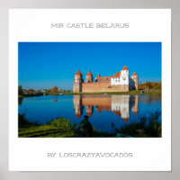 Biélorussie Mir Castle Architecture Nature Poster