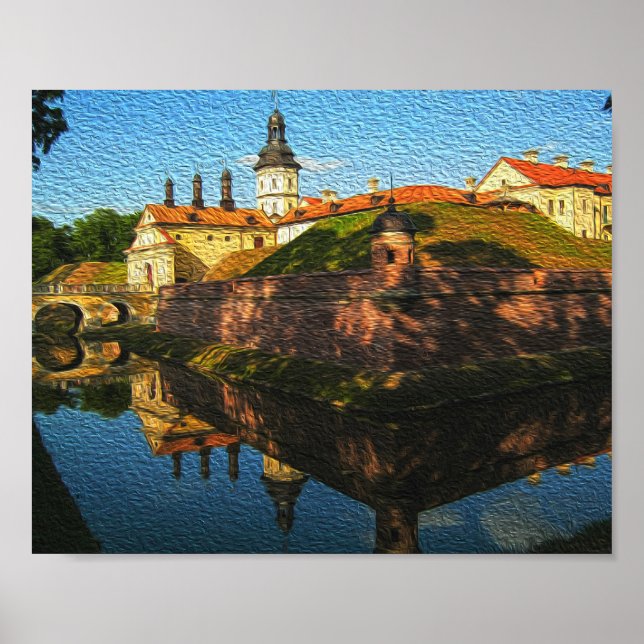 Biélorussie Palais Nesvizh Architecture Poster de  (Devant)