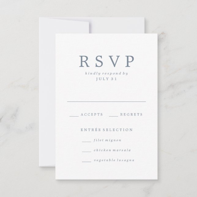Bien aimé | Cartes RSVP de mariage (Devant)