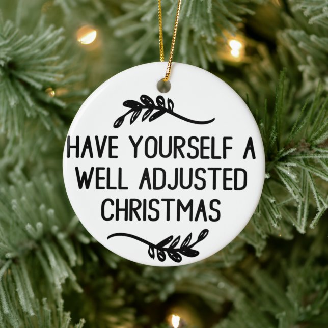 Bien Ajusté Noël, Ornement Chiropratique, (Arbre)
