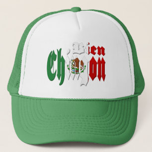 Bien Chingon mit mexikanischer Flagge Truckerkappe