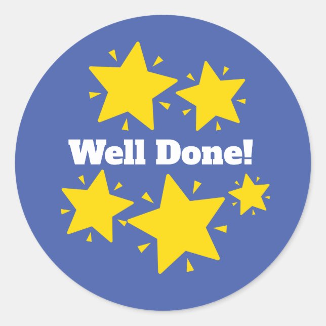 "Bien Fait !" Sticker de récompense de Personnalis (Devant)