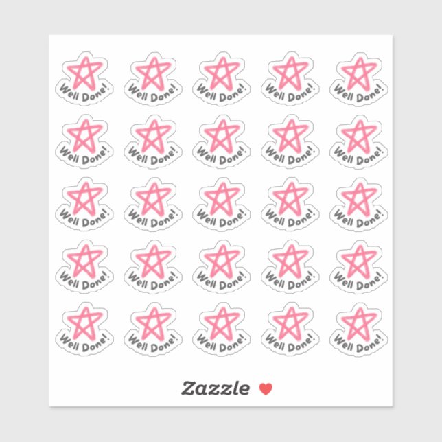 Bien Fait ! Stickers Parents enseignants (Feuille)