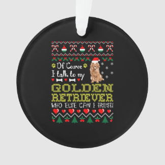 Bien Sûr Je Parle À Golden Retriever Christmas Tee