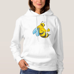 Biene als Bodybuilder Hoodie