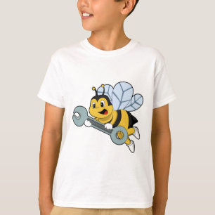Biene als Mechanik mit Wrench T-Shirt