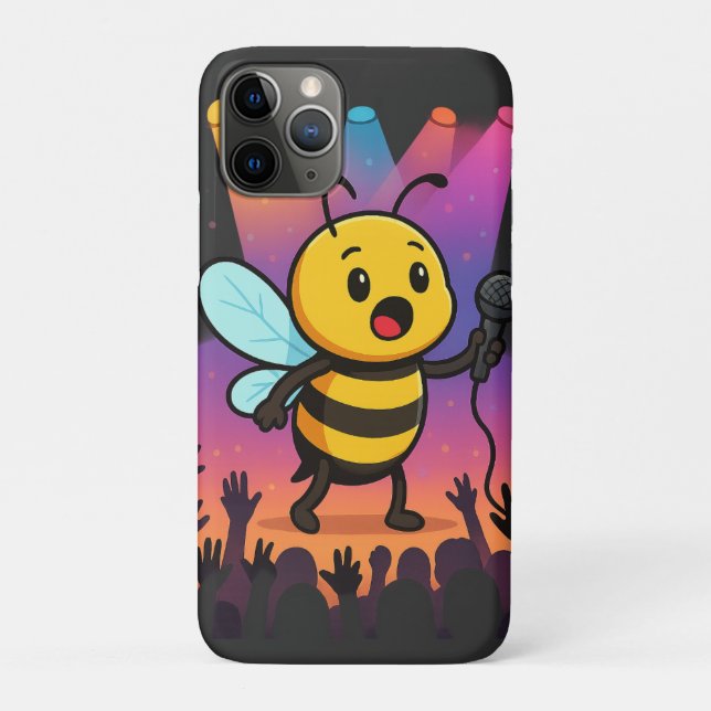Biene auf Bühne - Rap Vibes Case-Mate iPhone Hülle (Rückseite)