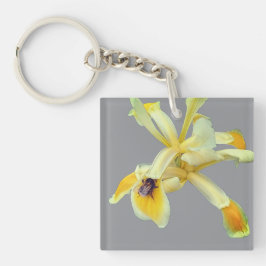 Biene auf einer gelben Blume Schlüsselanhänger
