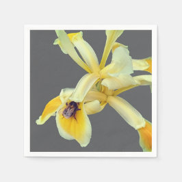 Biene auf einer gelben Blume Serviette