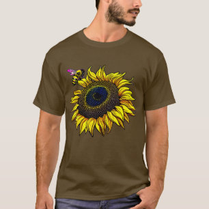 Biene auf einer Sonnenblume 22 T-Shirt