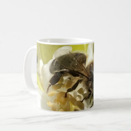 Biene auf Orange Blossom Kaffeetasse