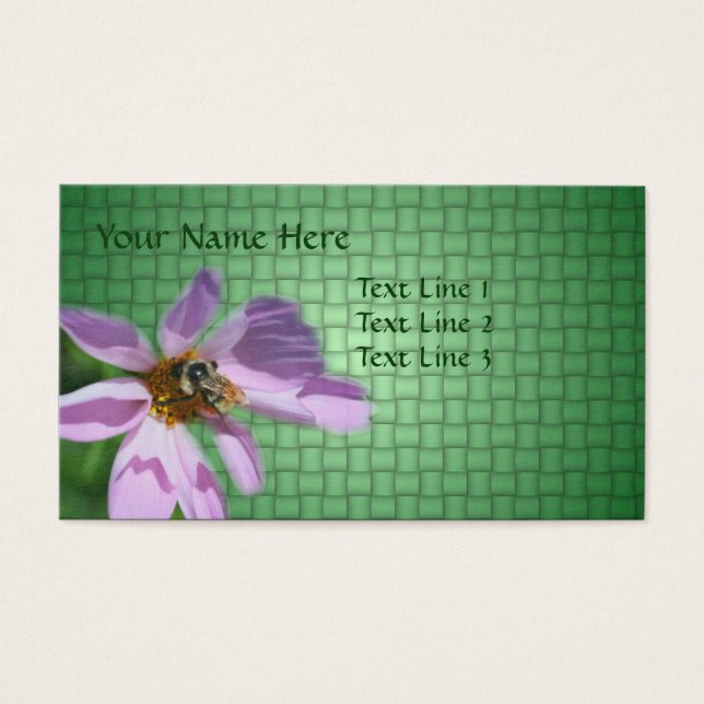 Biene auf rosa Kosmos Blume Natur (Vorderseite)