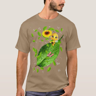 Biene auf Sonnenblume auf Sonnenblume T-Shirt
